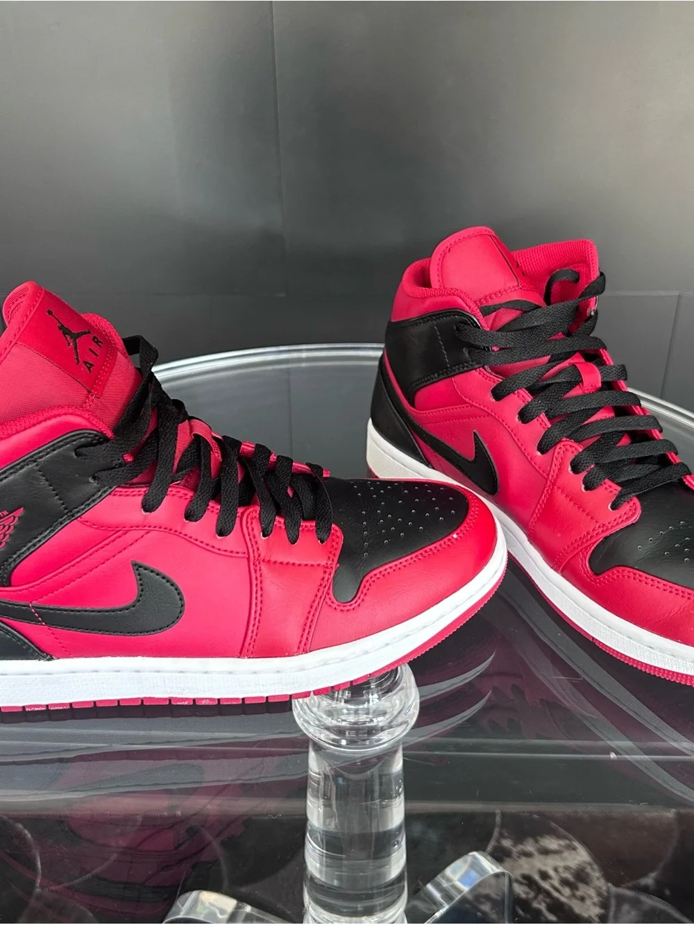 Jordan Men's High-Top Sneakers in Red and Black